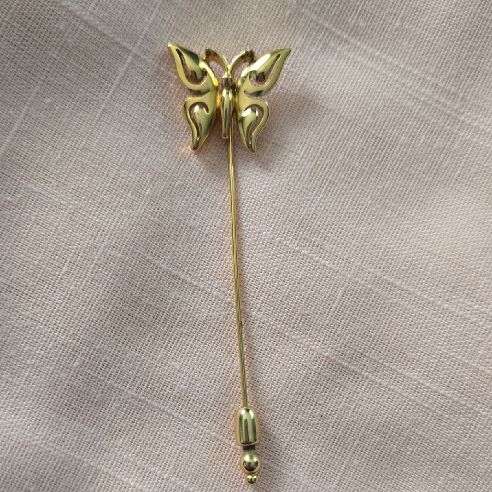 Trifari Gold Butterfly Brooch Pin